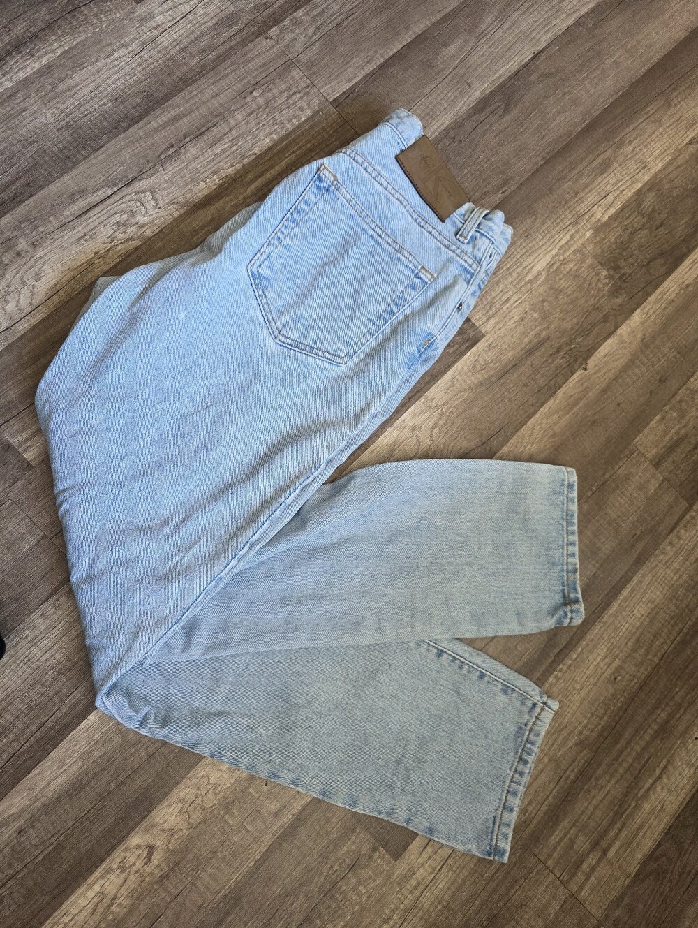 Vintage 90s Y2K Calvin Klein Classic Straight Light Wash Boyfriend Jeans Blue - Picture 13 of 16